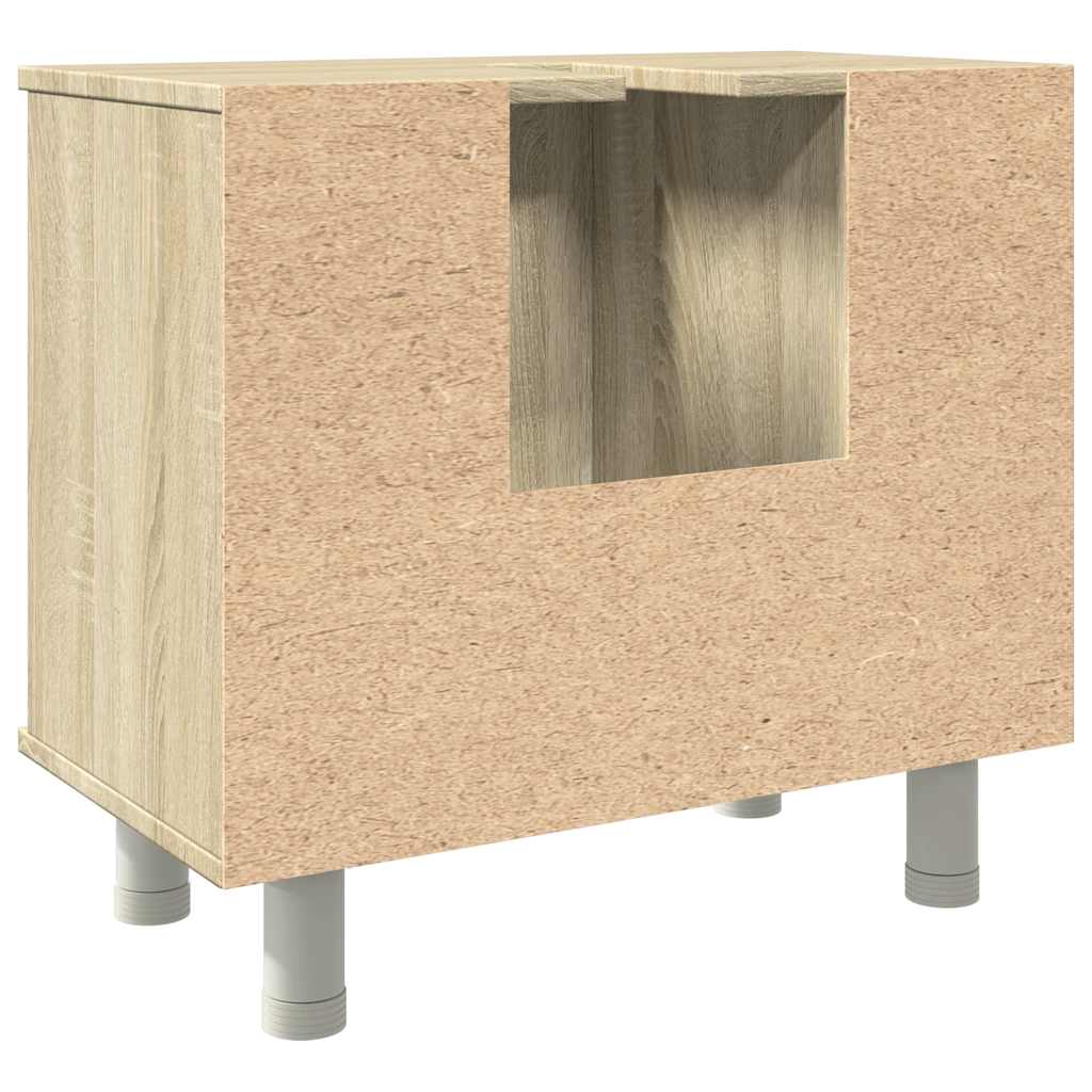 vidaXL Szafka łazienkowa, kolor dębu sonoma, 60x32x53,5 cm, płyta