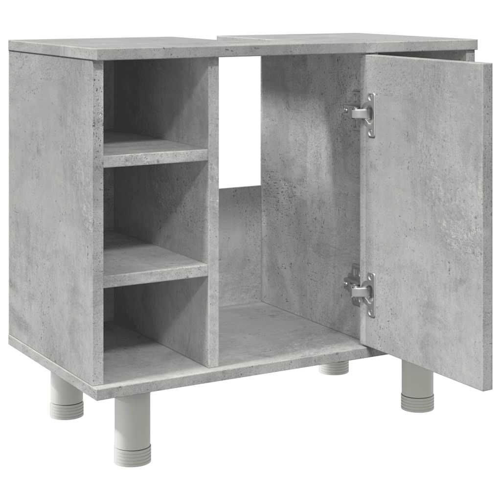 vidaXL Szafka łazienkowa, szarość betonu, 60x32x53,5 cm, płyta wiórowa