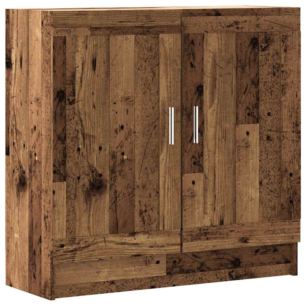 vidaXL Szafka na książki, stare drewno, 82,5x30,5x80 cm