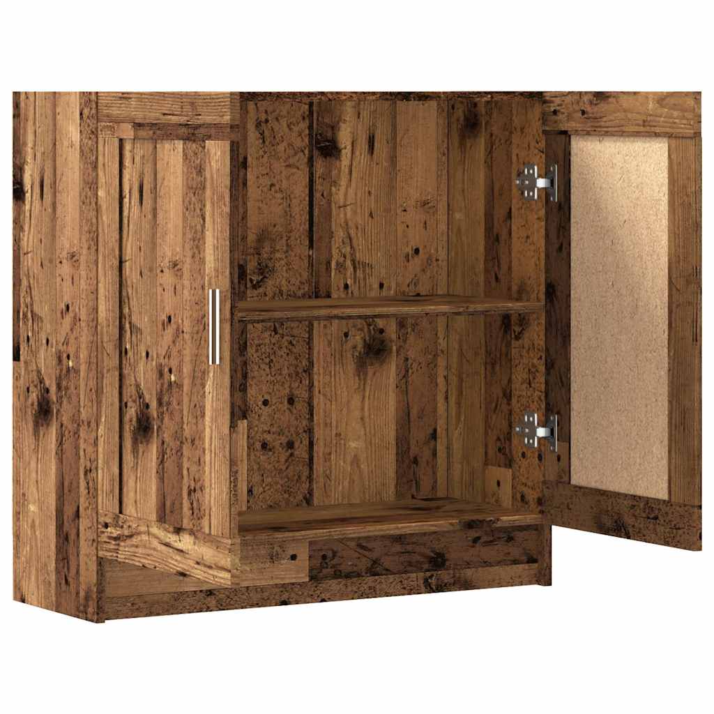 vidaXL Szafka na książki, stare drewno, 82,5x30,5x80 cm