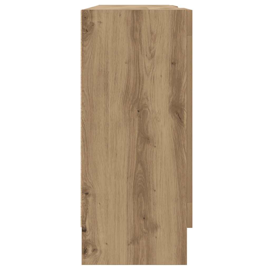 vidaXL Szafka, dąb artisan, 120x30,5x70 cm, materiał drewnopochodny