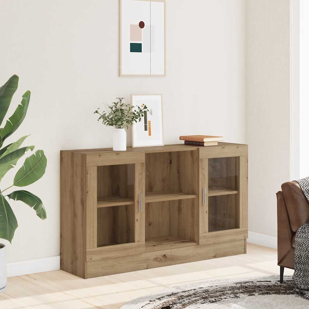 vidaXL Szafka, dąb artisan, 120x30,5x70 cm, materiał drewnopochodny