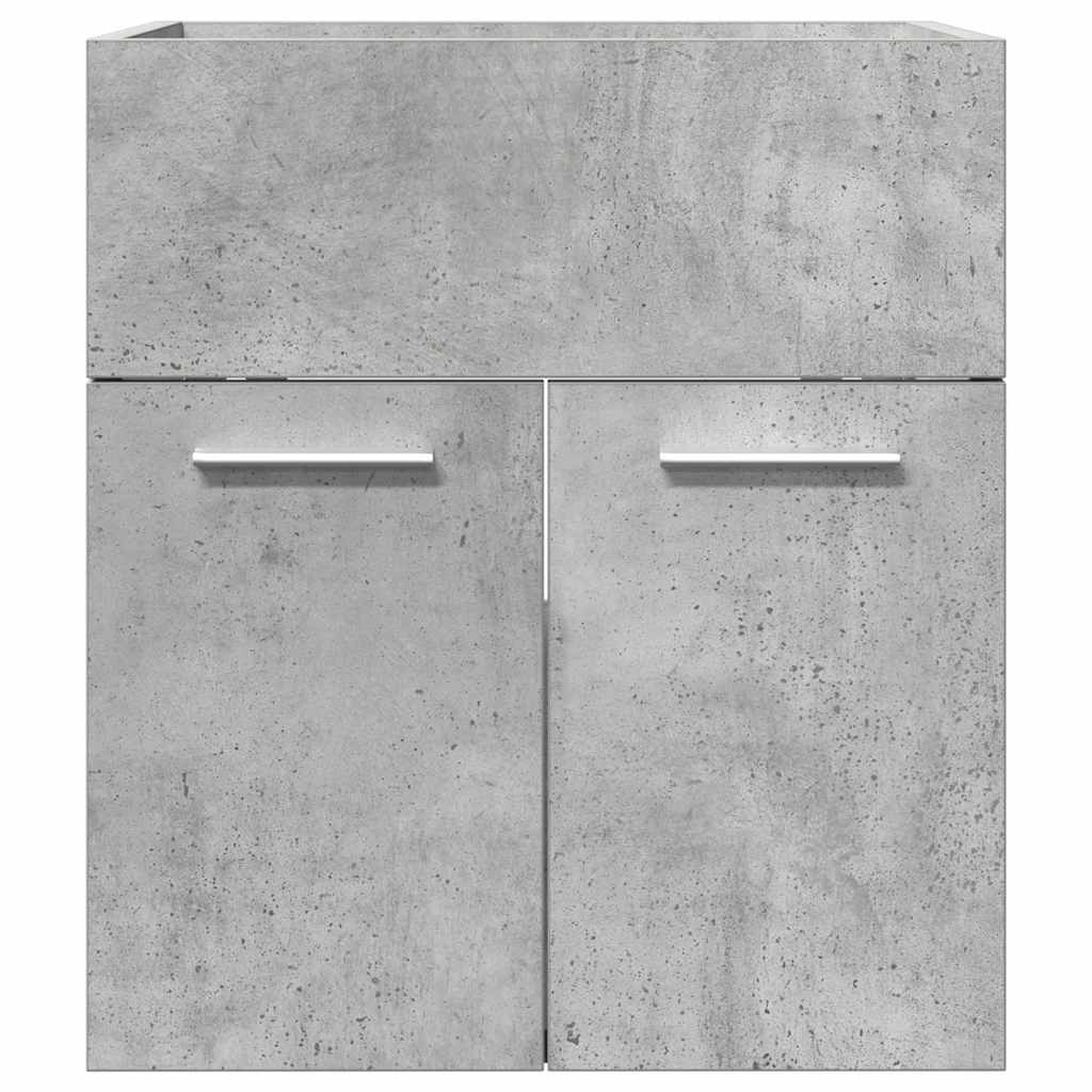 vidaXL Szafka pod umywalkę, szarość betonu, 41x38,5x46 cm