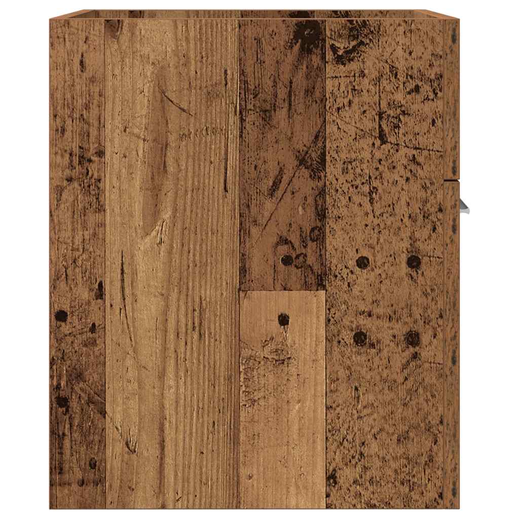 vidaXL Szafka pod umywalkę, stare drewno, 41x38,5x46 cm