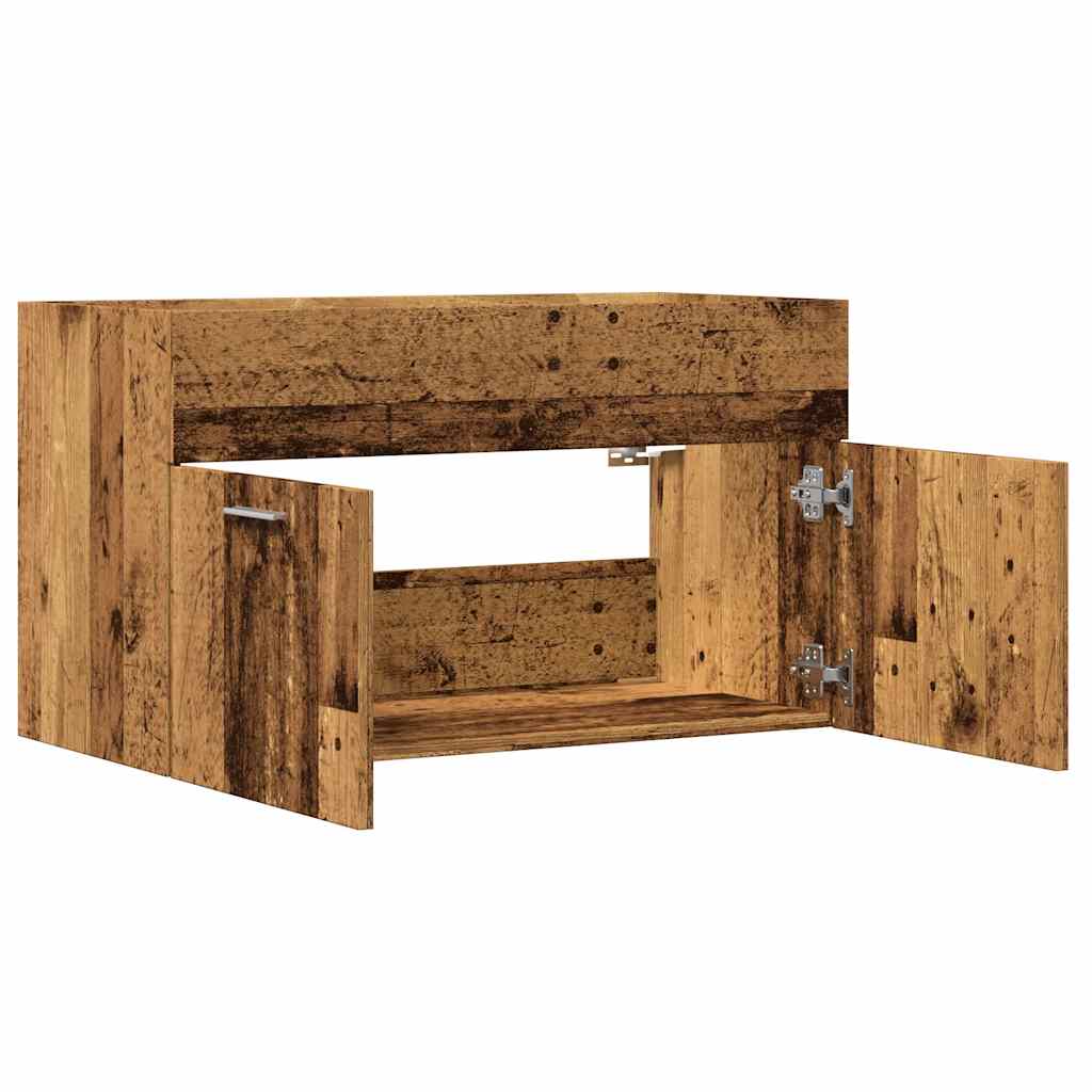 vidaXL Szafka pod umywalkę, stare drewno, 80x38,5x46 cm