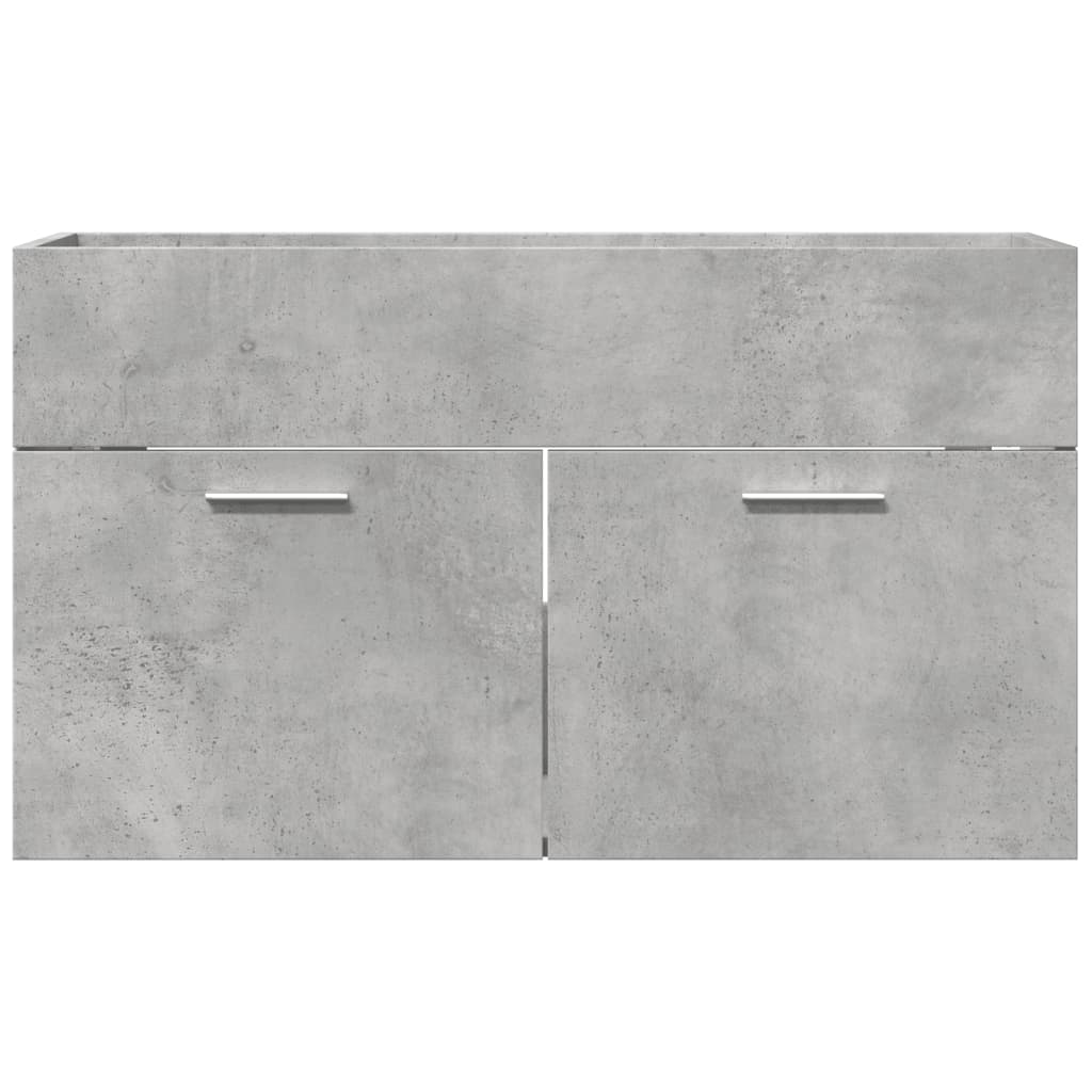 vidaXL Szafka pod umywalkę, szarość betonu, 90x38,5x46 cm