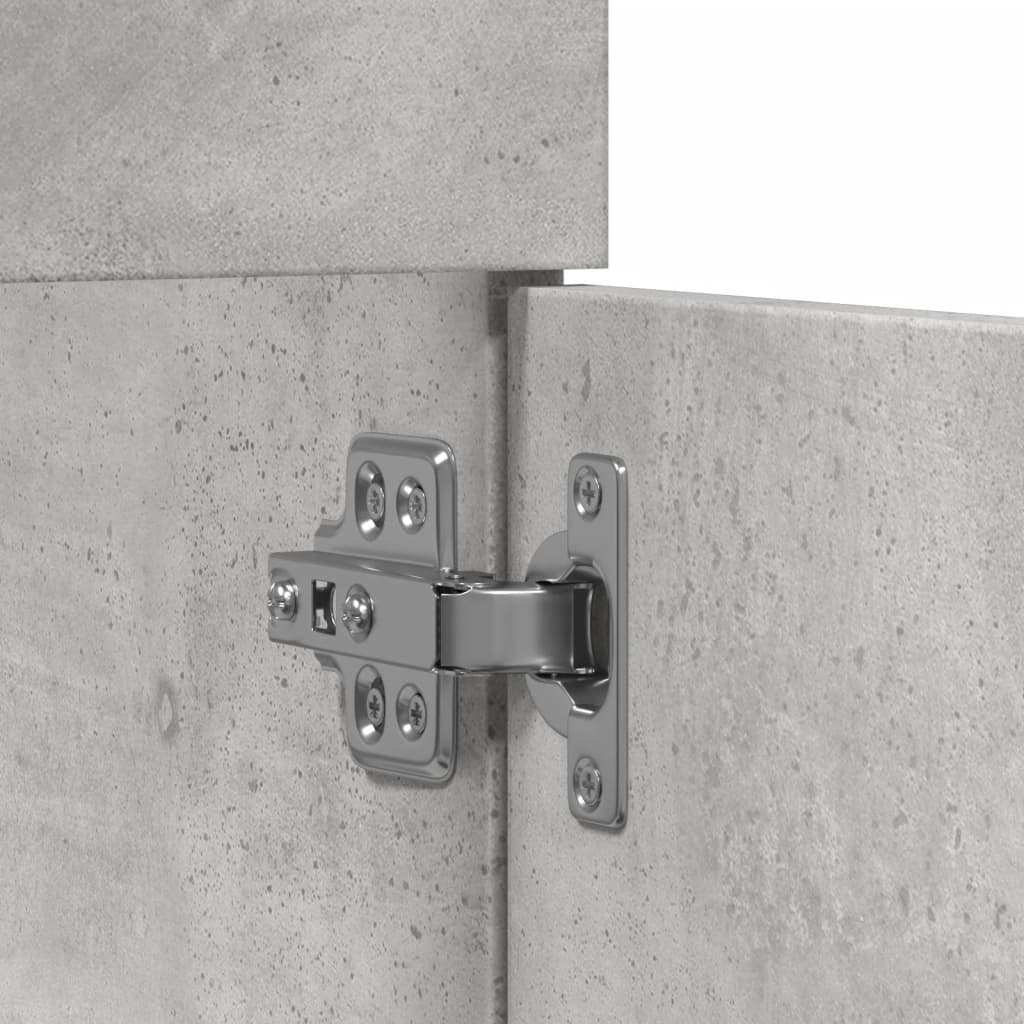 vidaXL Szafka pod umywalkę, szarość betonu, 90x38,5x46 cm