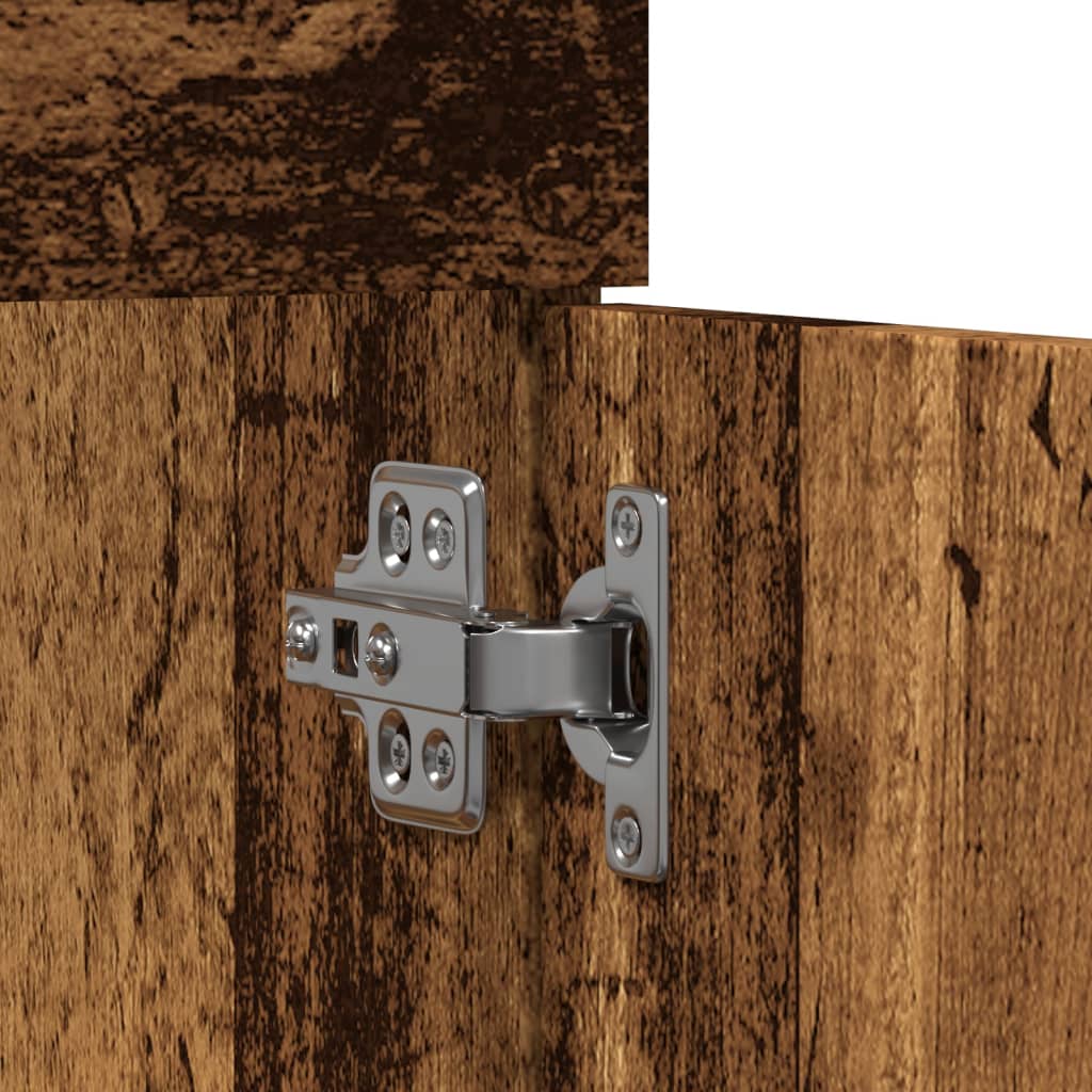 vidaXL Szafka pod umywalkę, stare drewno, 90x38,5x46 cm
