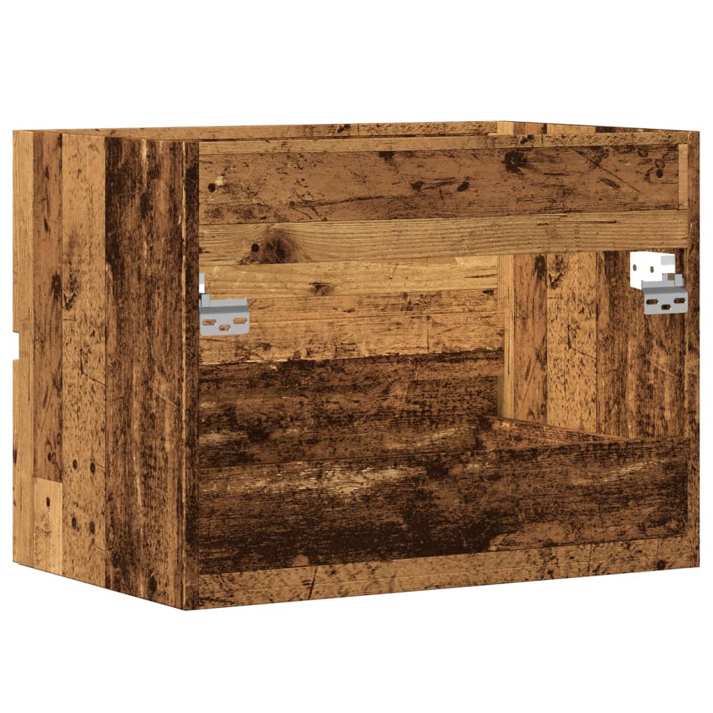 vidaXL Szafka łazienkowa, stare drewno, 60x38,5x45 cm