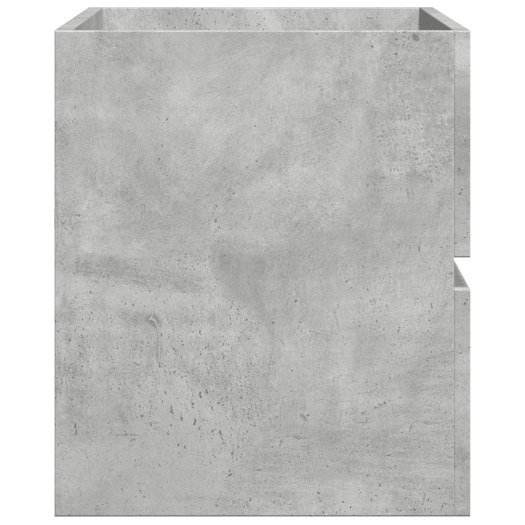 vidaXL Wisząca szafka łazienkowa, szarość betonu, 80x38,5x45 cm