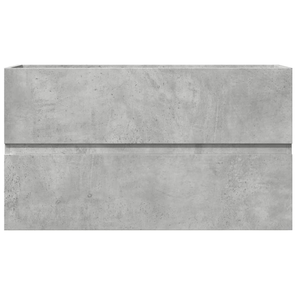 vidaXL Szafka pod umywalkę, szarość betonu, 90x38,5x45 cm, płyta