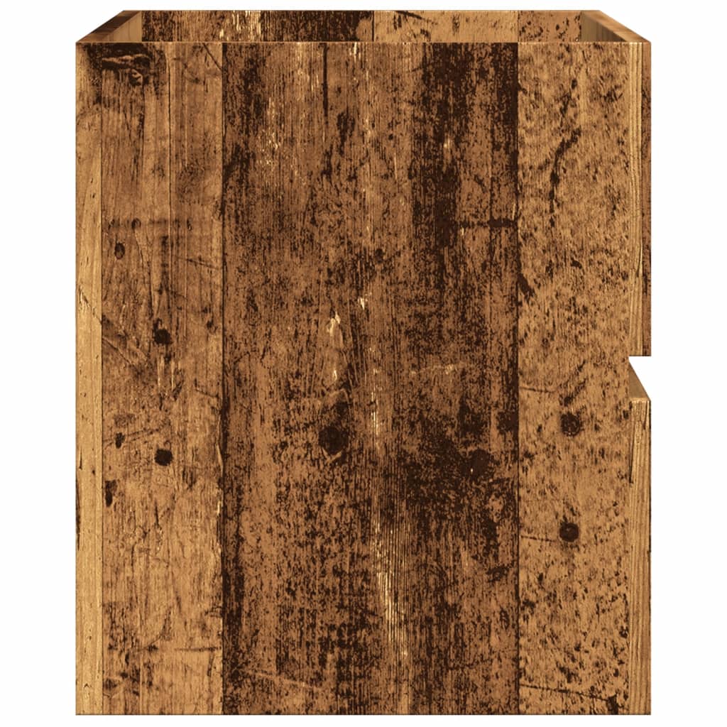 vidaXL Szafka pod umywalkę, stare drewno, 90x38,5x45 cm