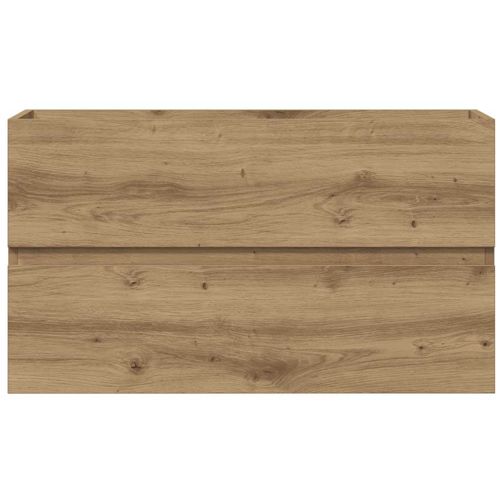 vidaXL Szafka pod umywalkę, dąb artisian, 90x38,5x45 cm