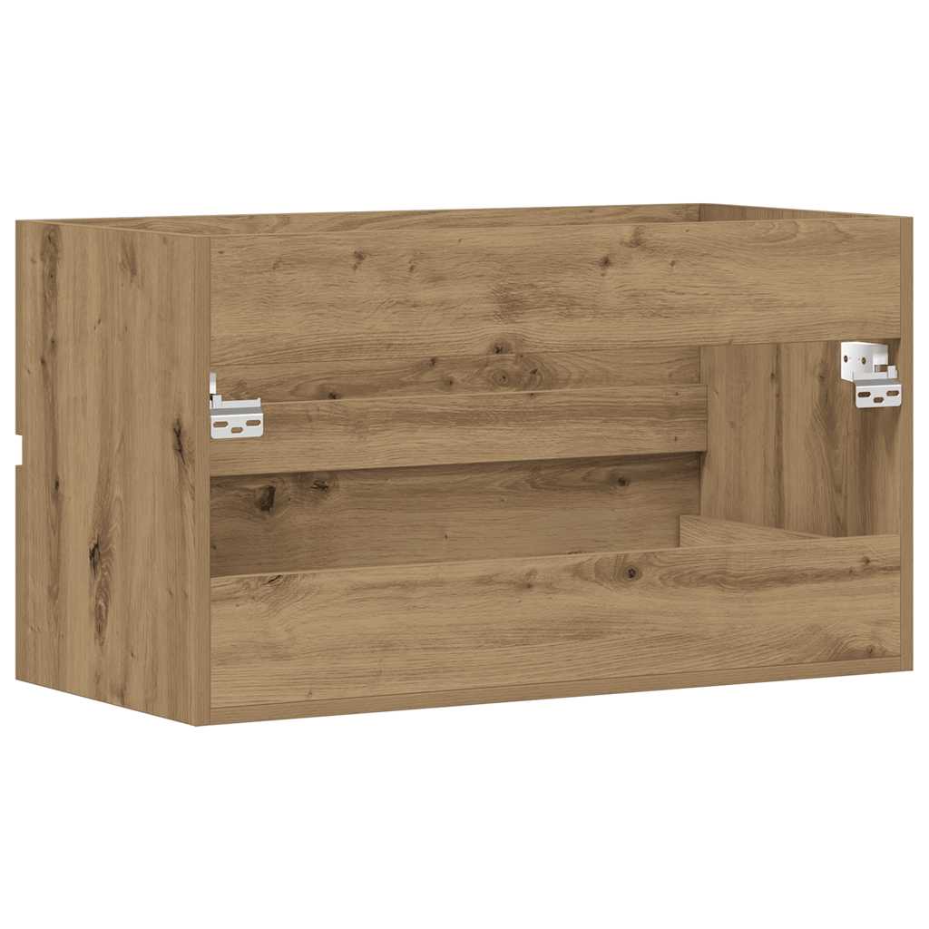 vidaXL Szafka pod umywalkę, dąb artisian, 90x38,5x45 cm