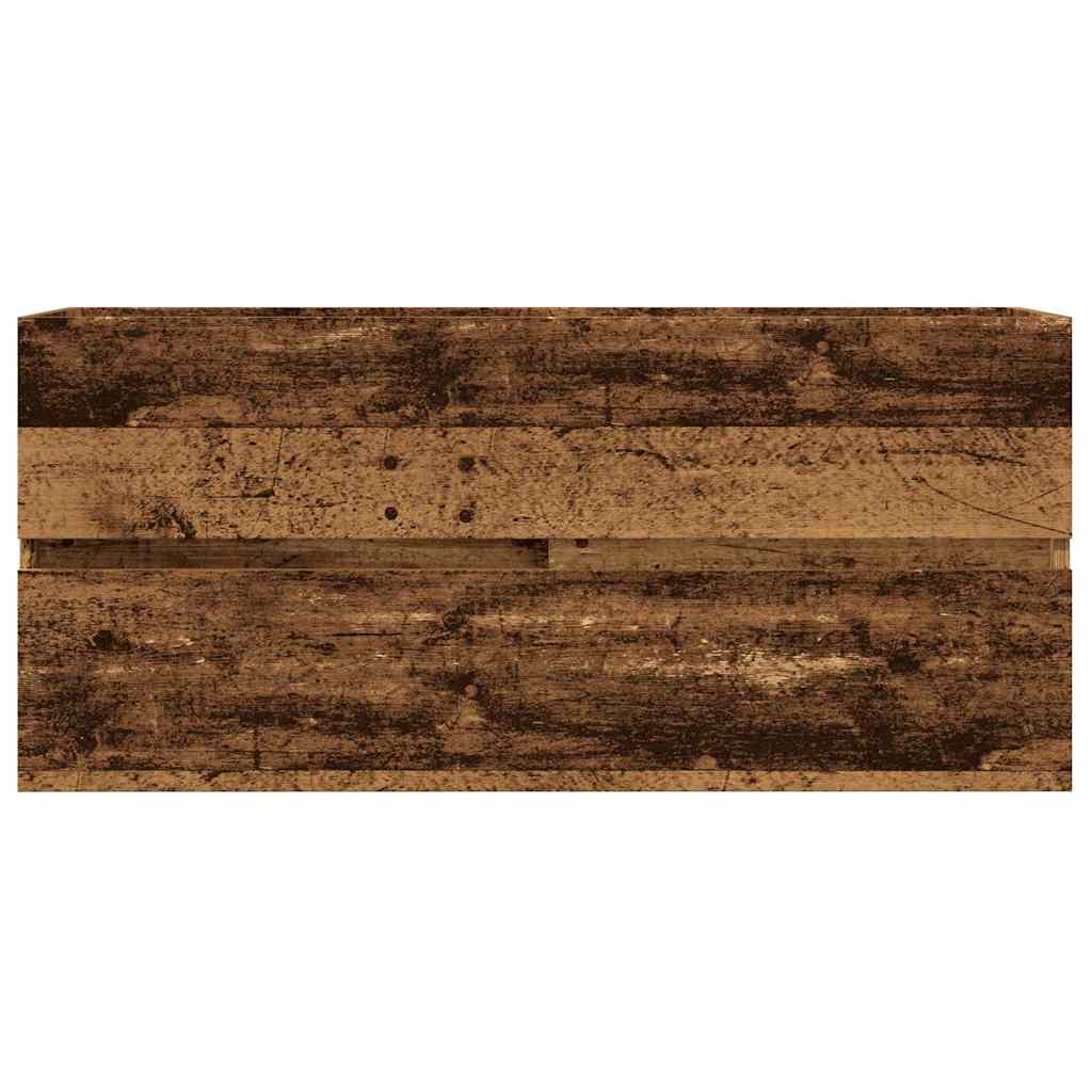 vidaXL Szafka pod umywalkę, stare drewno, 100x38,5x45 cm