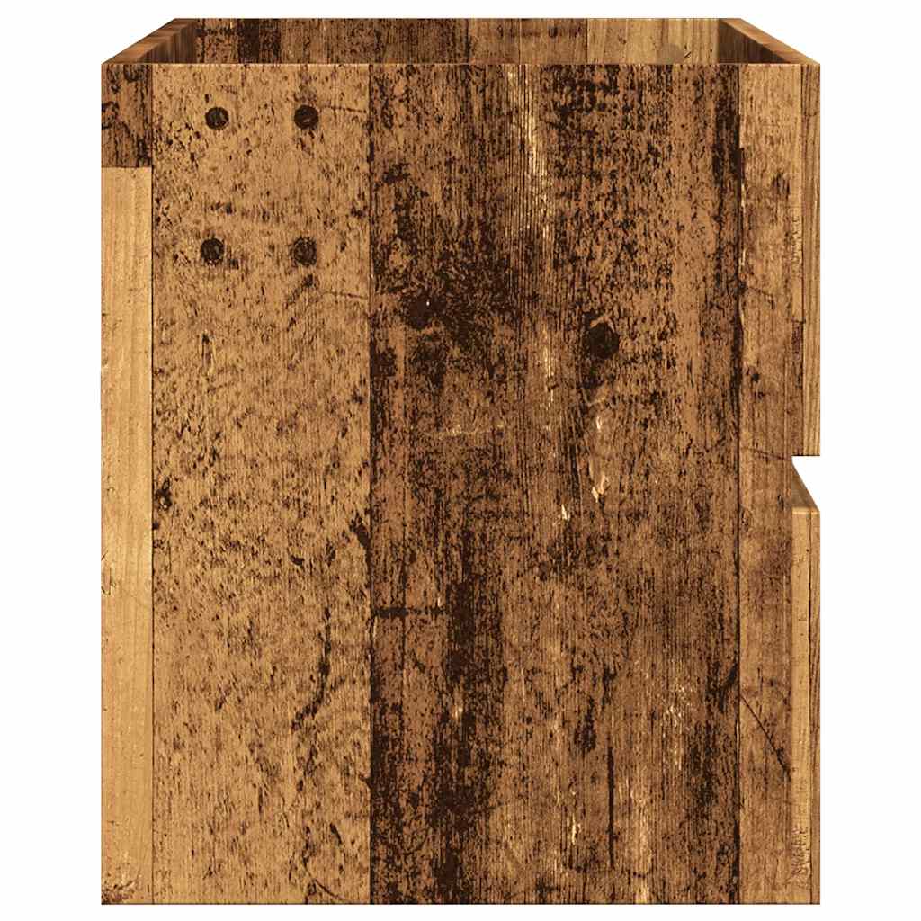 vidaXL Szafka pod umywalkę, stare drewno, 100x38,5x45 cm