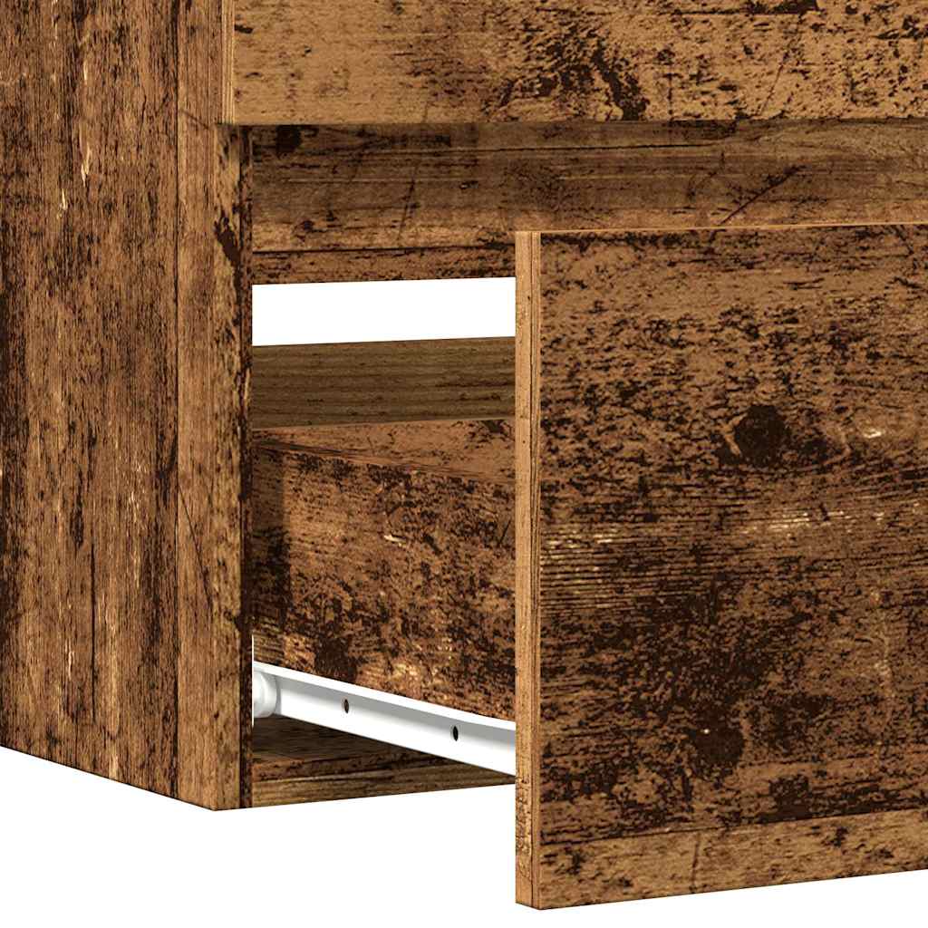 vidaXL Szafka pod umywalkę, stare drewno, 100x38,5x45 cm