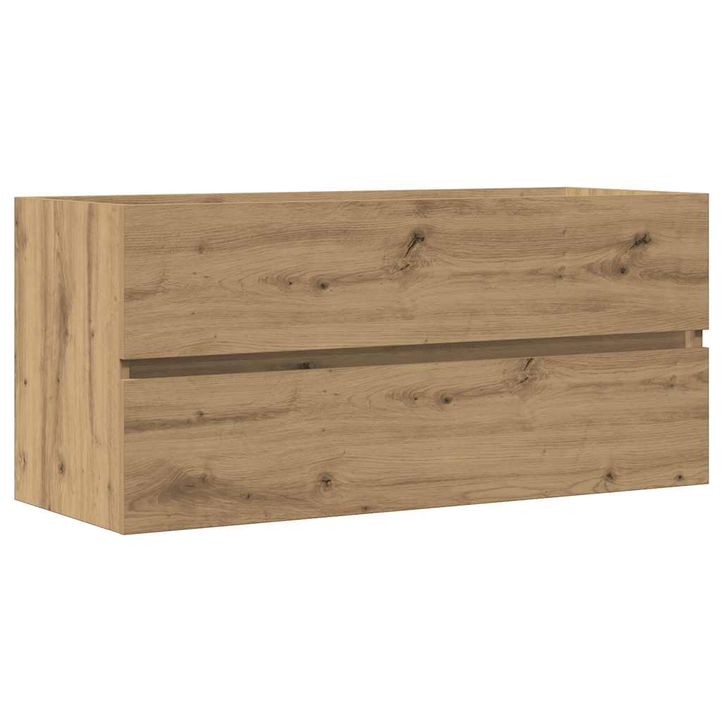 vidaXL Szafka pod umywalkę, dąb artisan, 100x38,5x45 cm