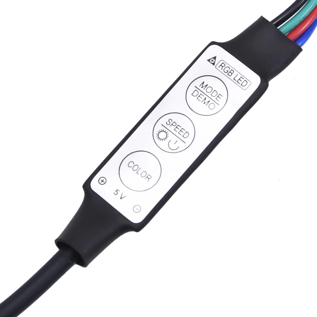 vidaXL Szafka pod TV z oświetleniem LED, dąb artisan, 60x35x40 cm
