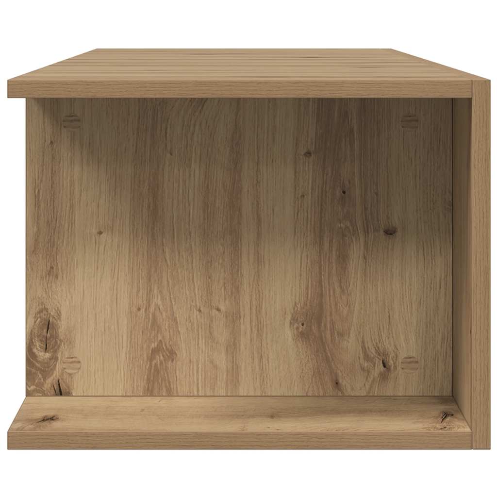 vidaXL Szafka pod TV z oświetleniem LED, dąb artisan, 135x39x30 cm