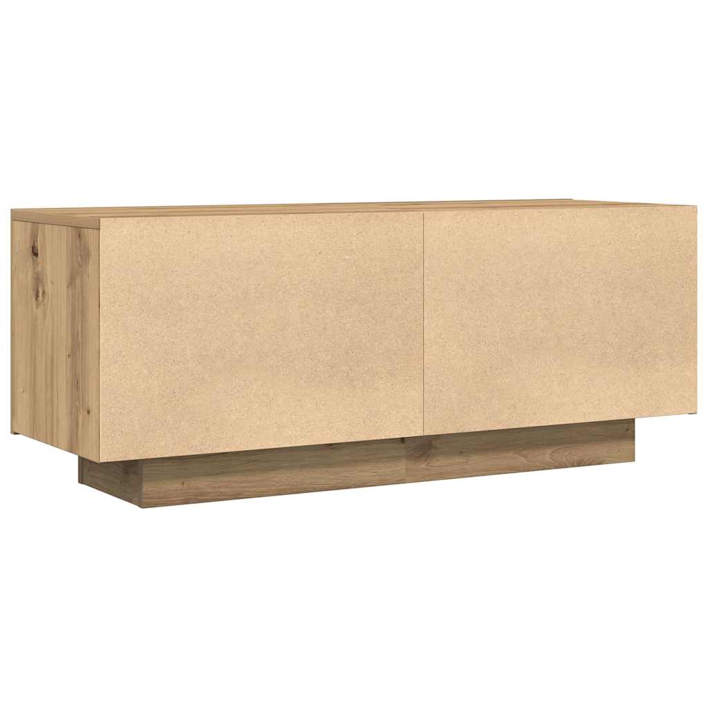 vidaXL Szafka TV, dąb artisan, 100x35x40 cm, materiał drewnopochodny
