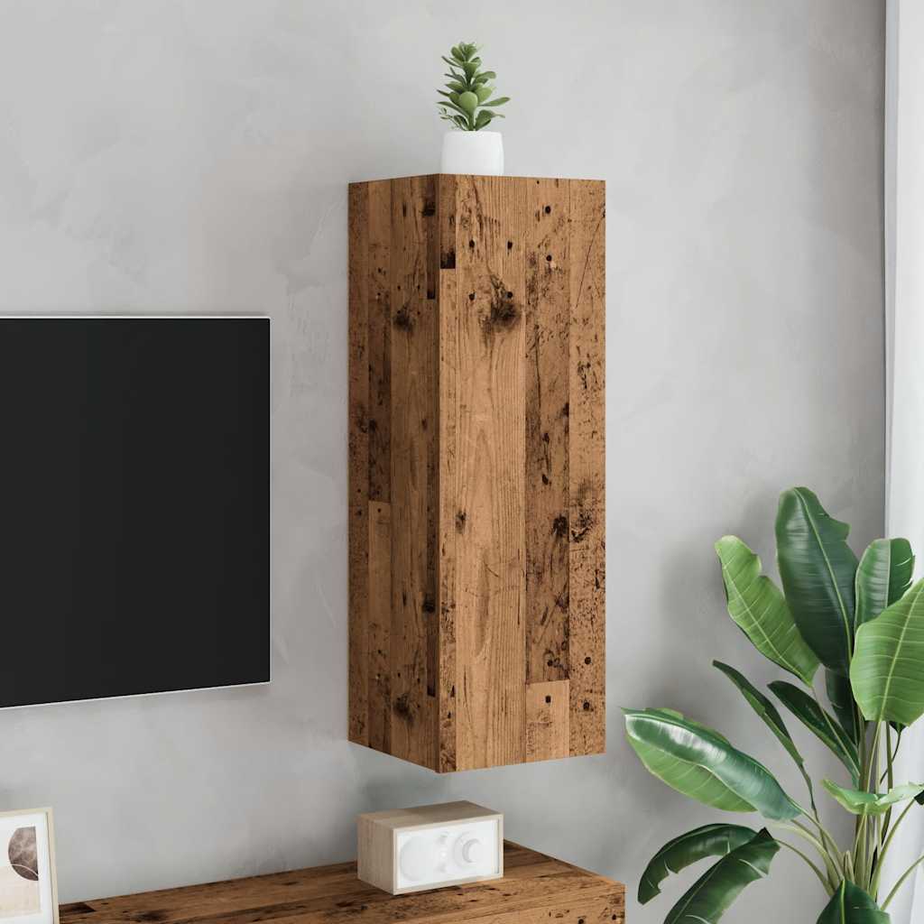 vidaXL Szafka TV, stare drewno, 30,5x30x90 cm, płyta wiórowa