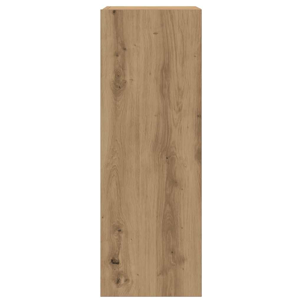 vidaXL Szafka TV, dąb artisan, 30,5x30x90 cm, materiał drewnopochodny