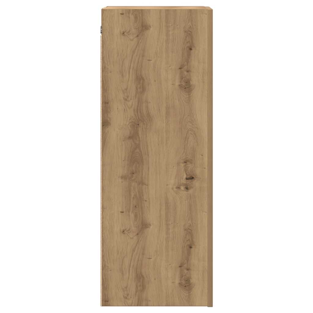 vidaXL Szafka TV, dąb artisan, 30,5x30x90 cm, materiał drewnopochodny