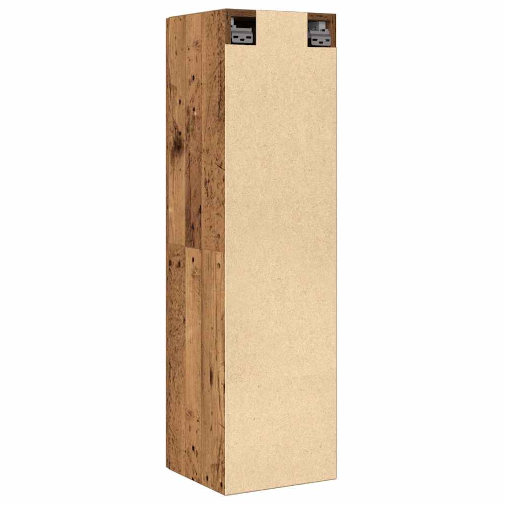 vidaXL Szafka TV, stare drewno, 30,5x30x110 cm, płyta wiórowa