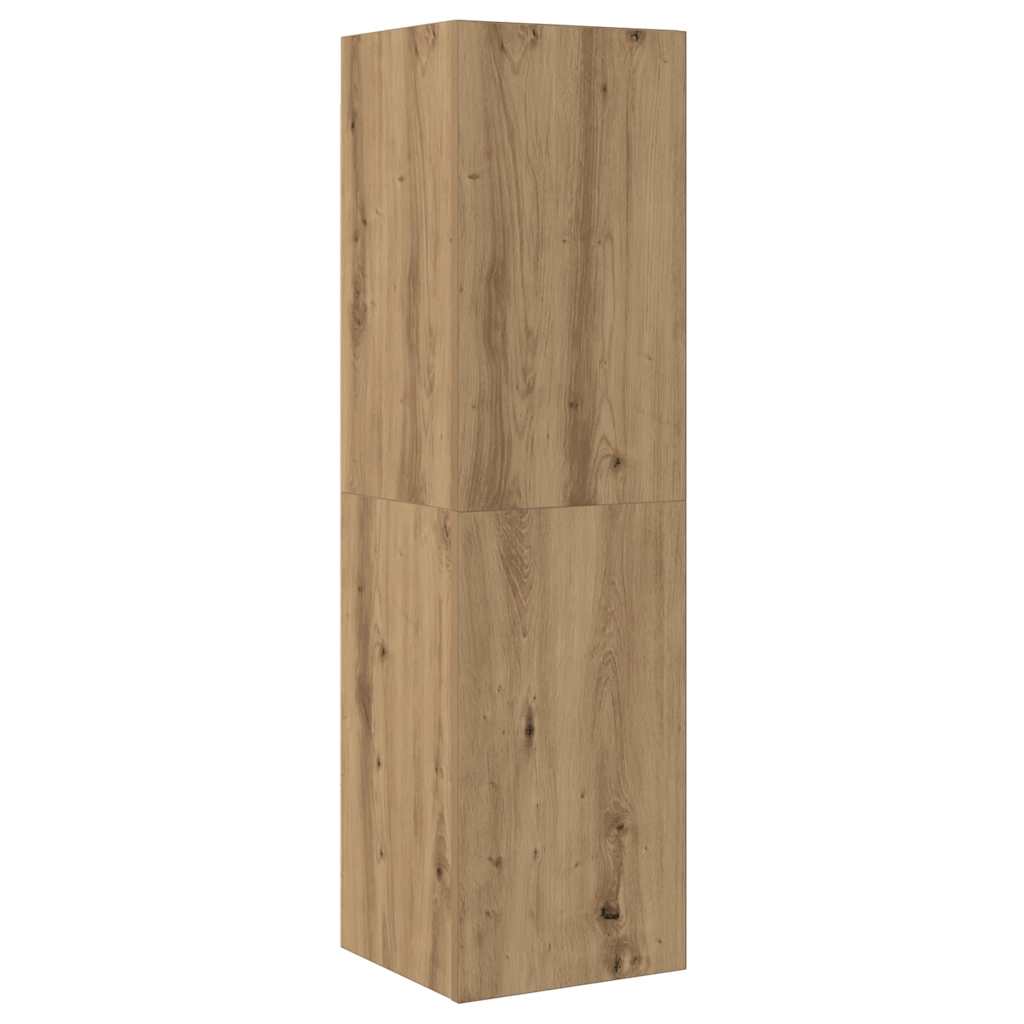 vidaXL Szafka TV, dąb artisan, 30,5x30x110 cm, materiał drewnopochodny