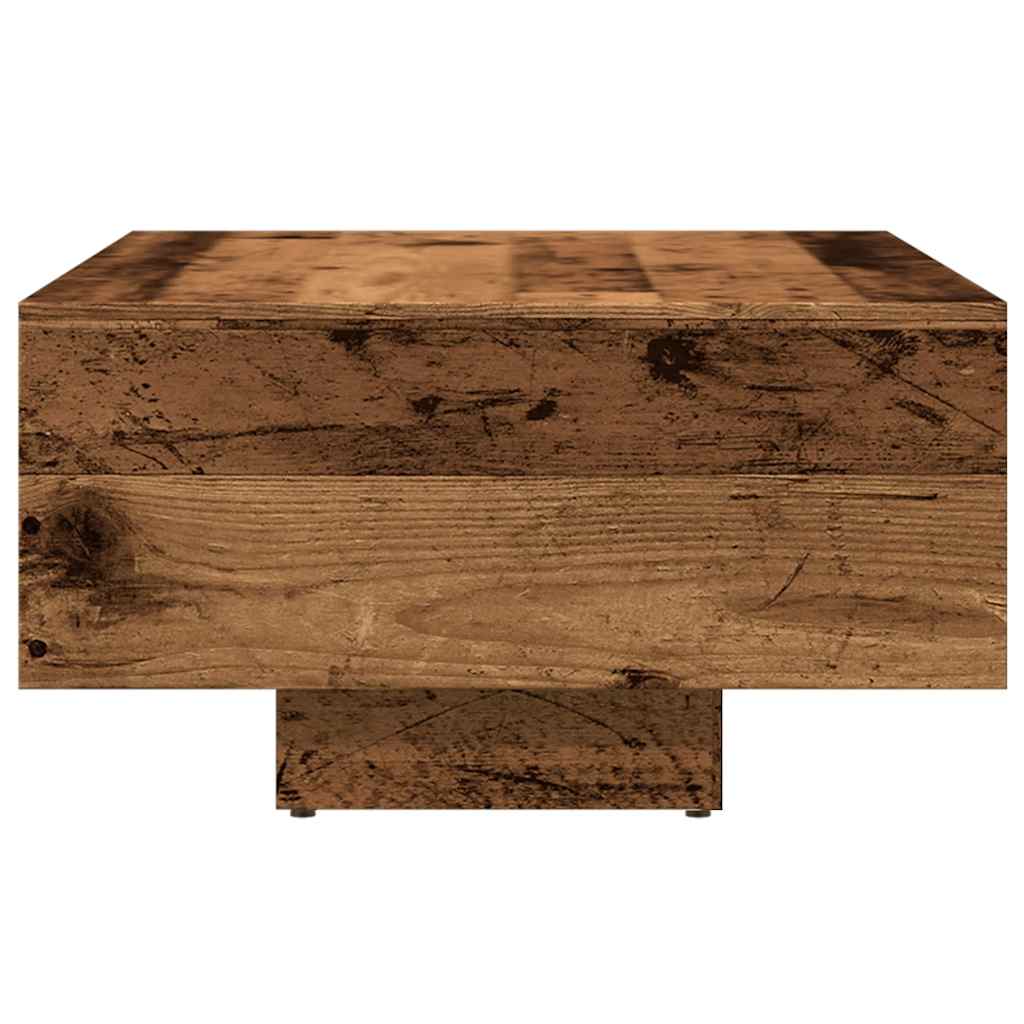 vidaXL Stolik kawowy, stare drewno, 85x55x31, materiał drewnopochodny