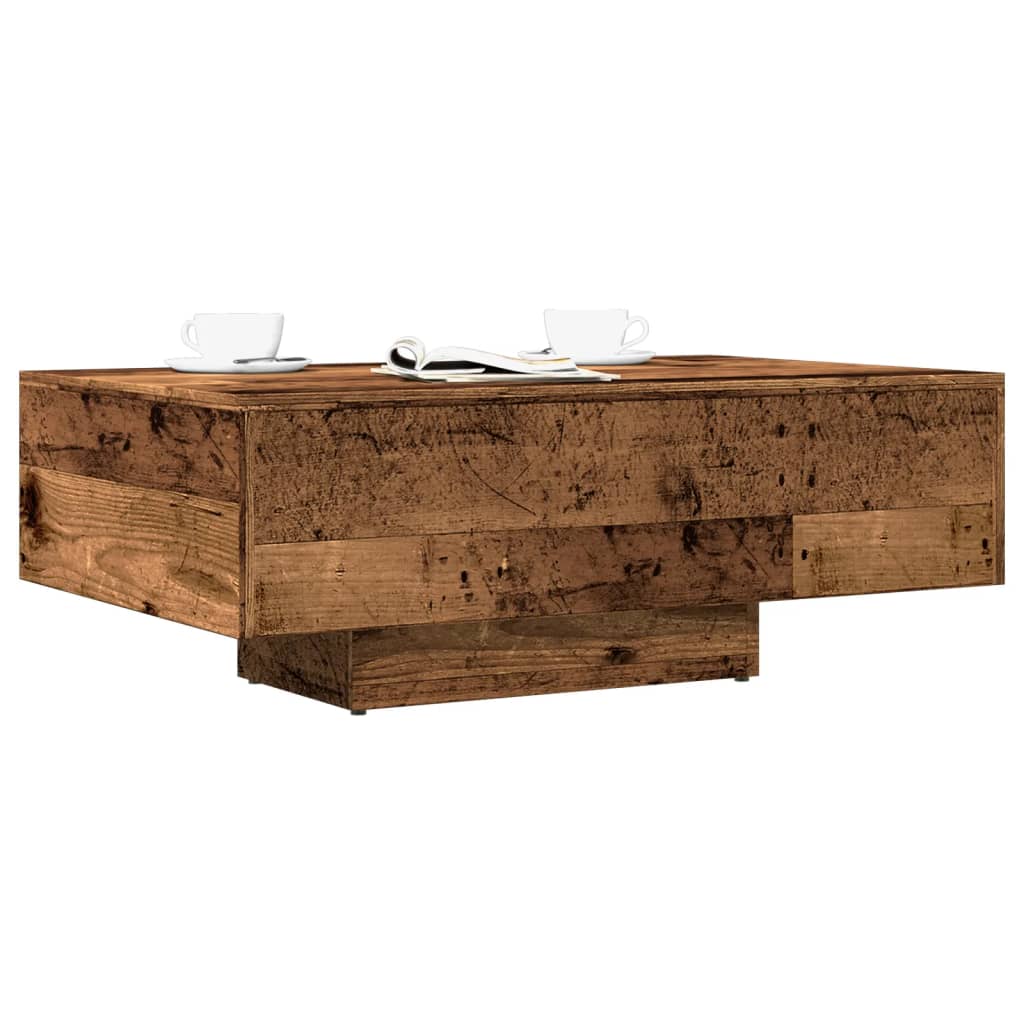 vidaXL Stolik kawowy, stare drewno, 85x55x31, materiał drewnopochodny
