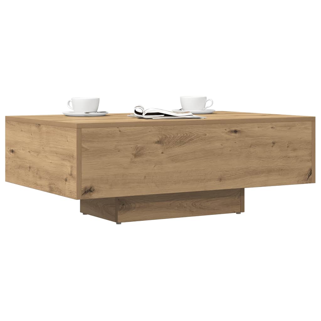 vidaXL Stolik kawowy, dąb artisan 85x55x31 cm, materiał drewnopochodny