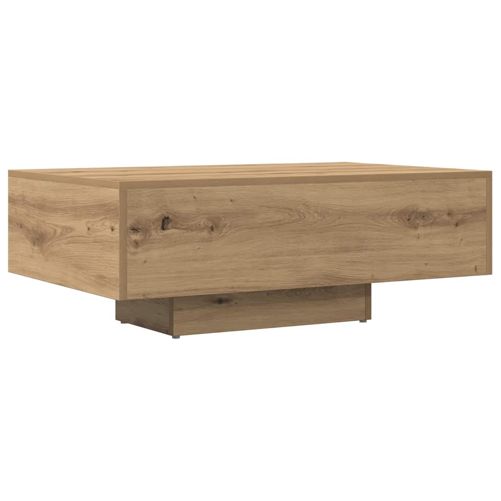 vidaXL Stolik kawowy, dąb artisan 85x55x31 cm, materiał drewnopochodny