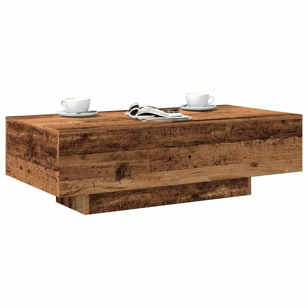 vidaXL Stolik kawowy, stare drewno, 100x49,5x31 cm
