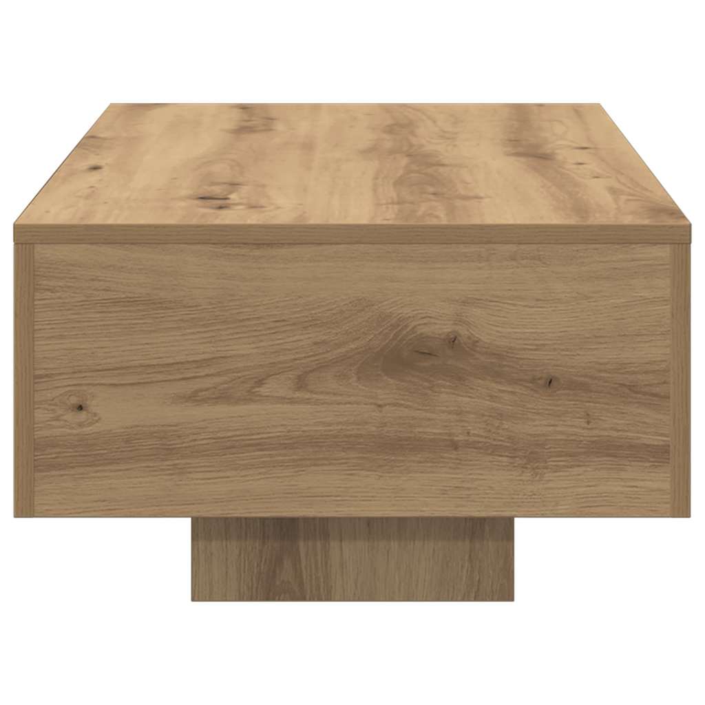 vidaXL Stolik kawowy, dąb artisan, 100x49,5x31 cm