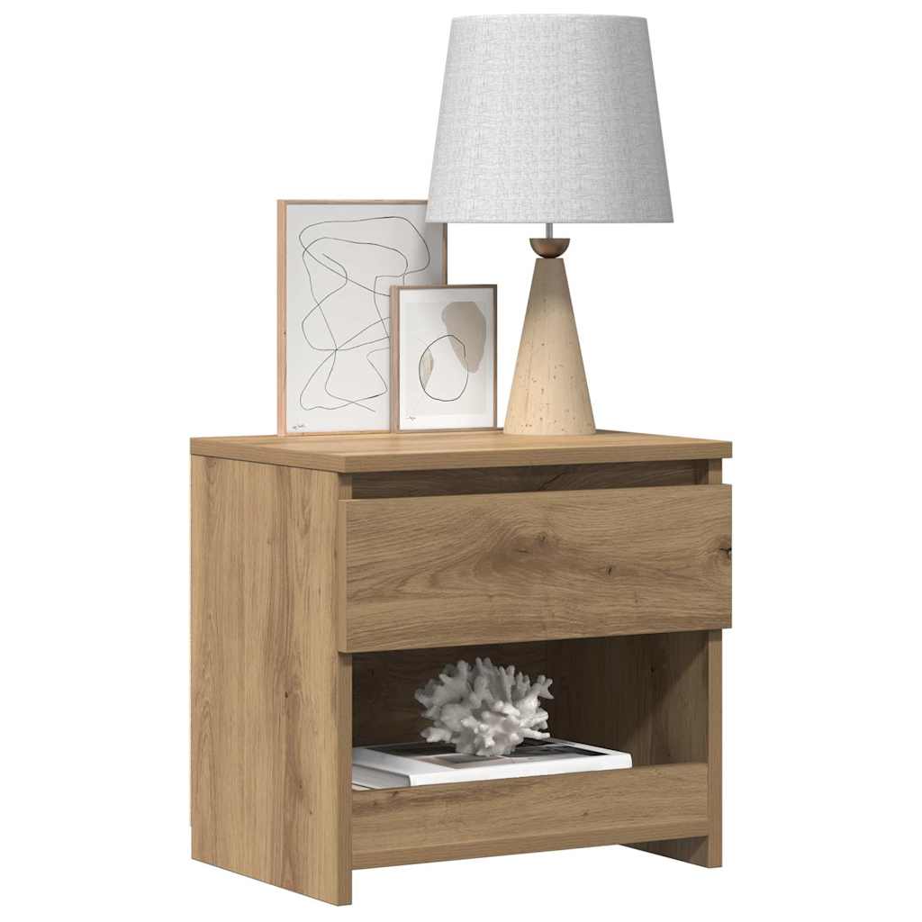 vidaXL Szafki nocne 2 szt. Dąb rzemieślniczy 40x30x39cm Drewno klejone