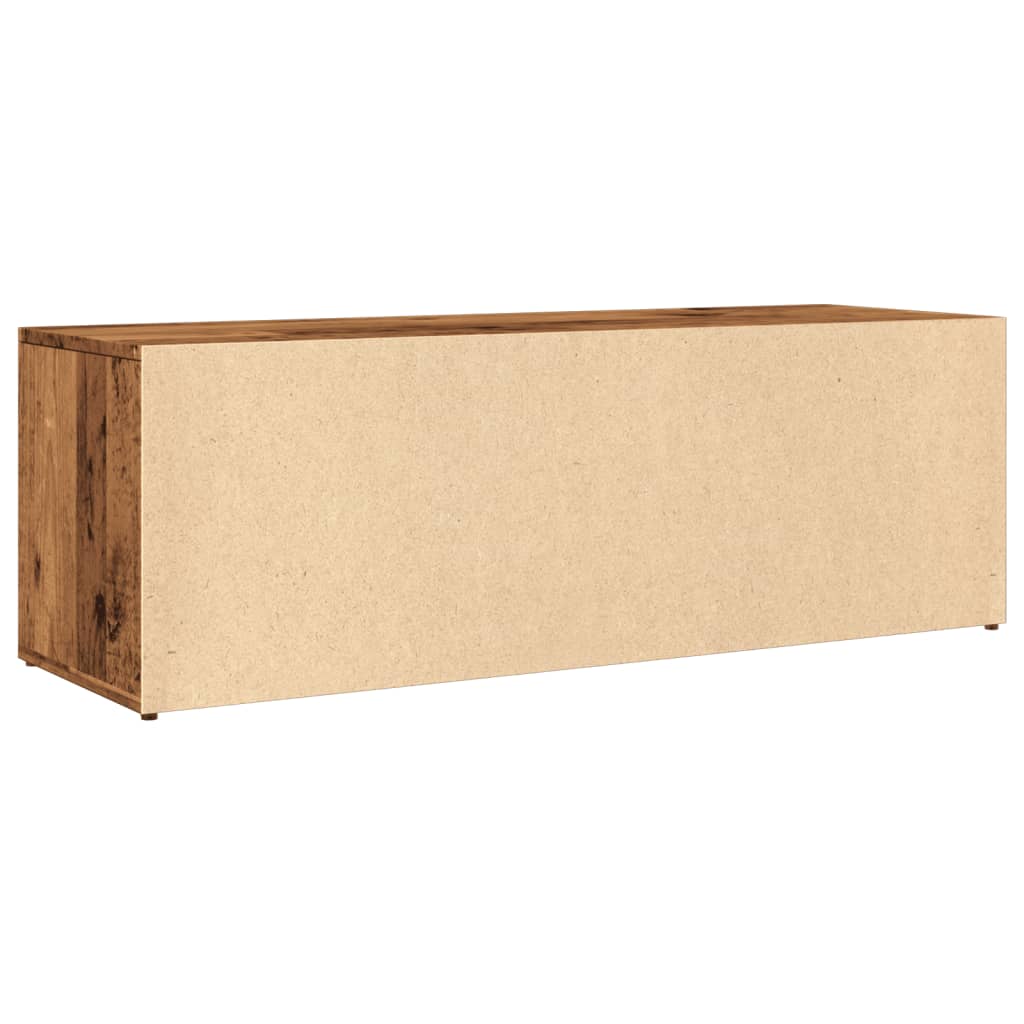 vidaXL Ławka na buty, kolor starego drewna, 105x35x35 cm