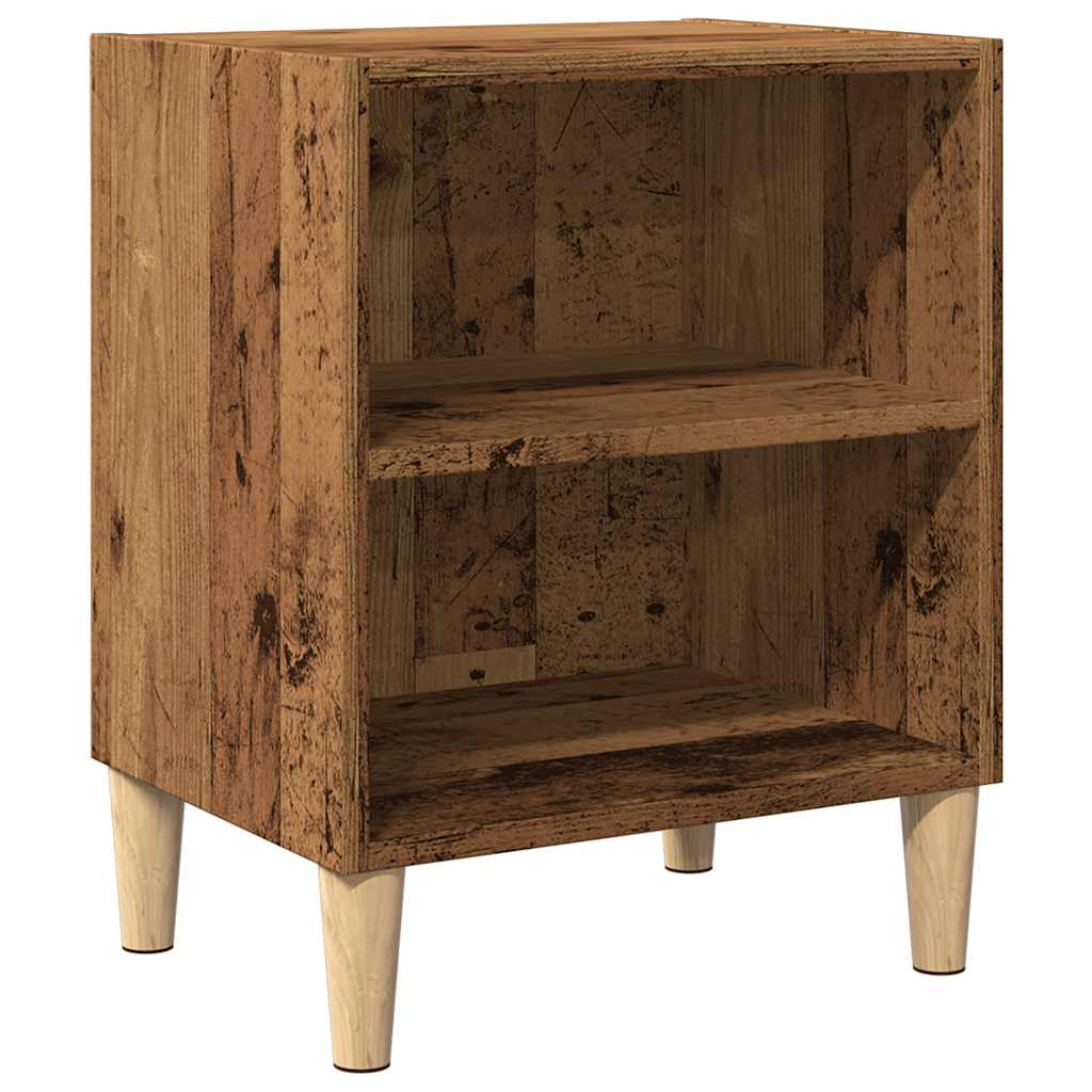 vidaXL Szafka nocna, stare drewno, 40x30x50cm, materiał drewnopochodny