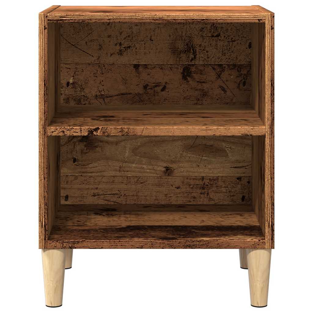vidaXL Szafka nocna, stare drewno, 40x30x50cm, materiał drewnopochodny