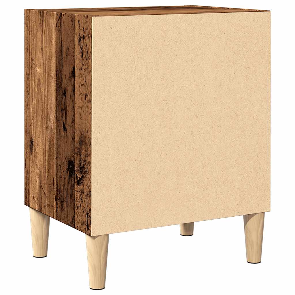 vidaXL Szafka nocna, stare drewno, 40x30x50cm, materiał drewnopochodny