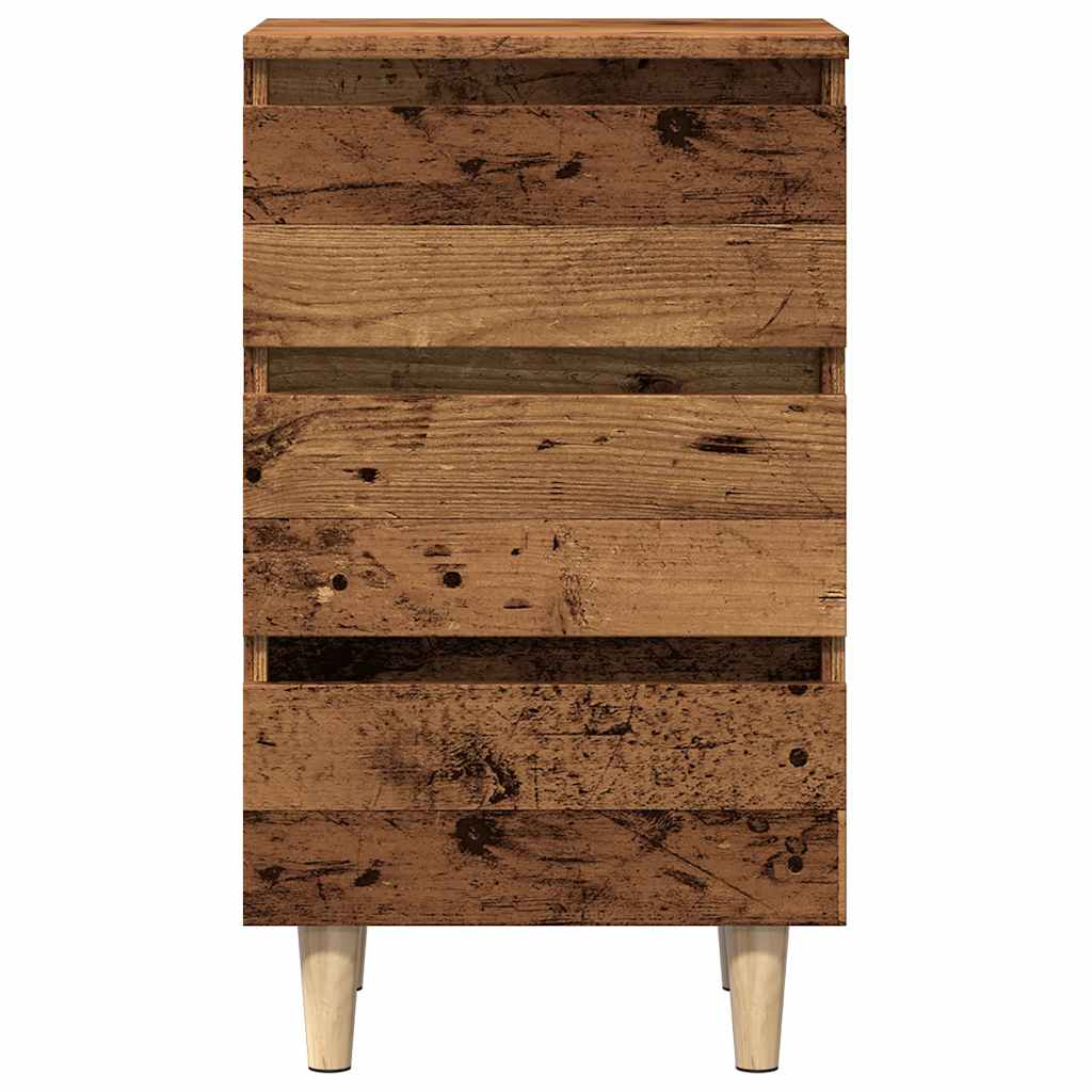 vidaXL Szafka nocna, stare drewno, 40x35x69 cm
