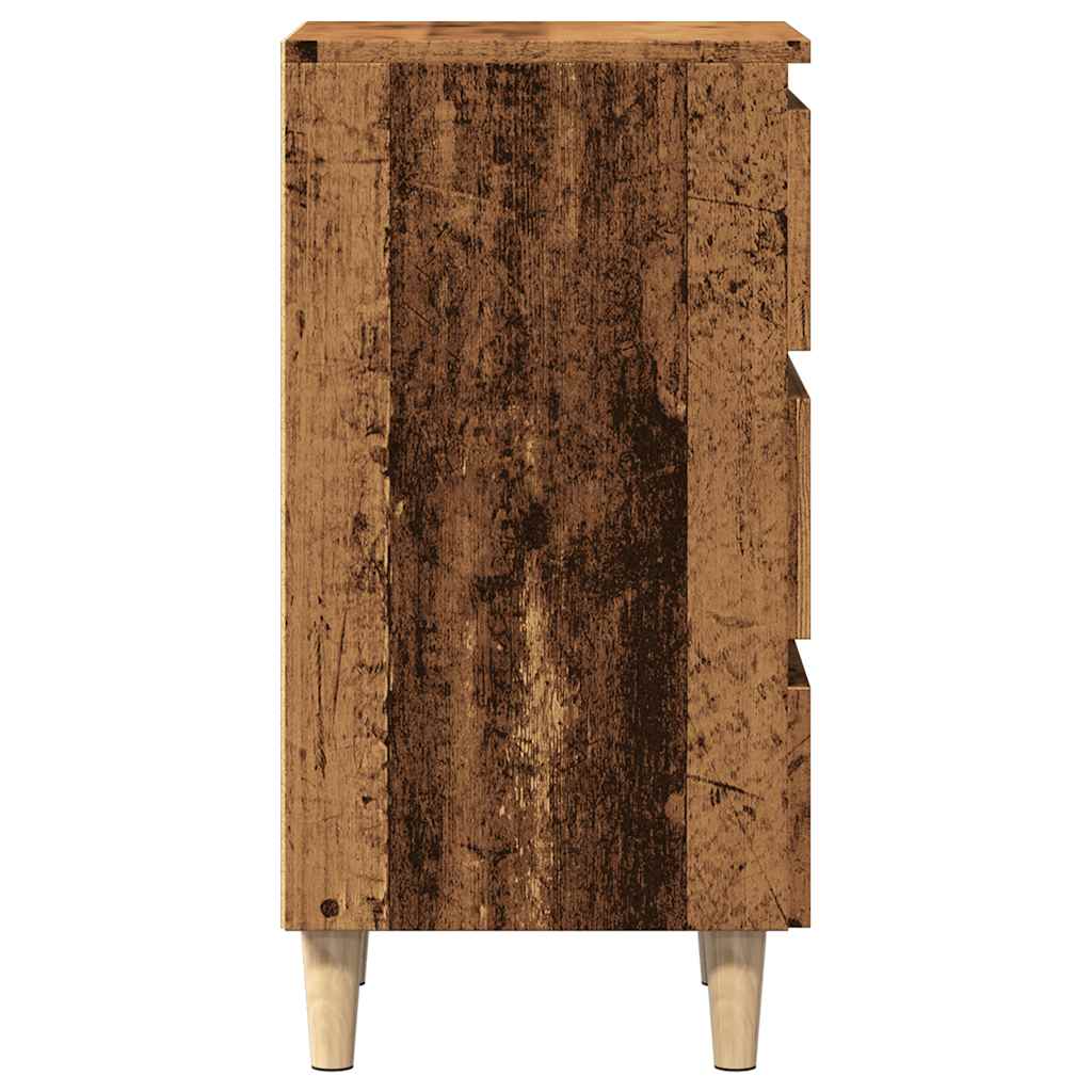 vidaXL Szafka nocna, stare drewno, 40x35x69 cm