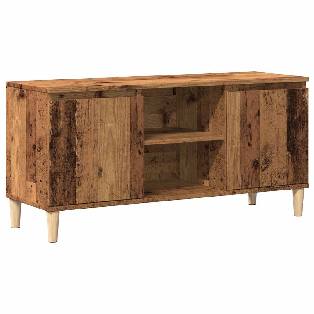 vidaXL Szafka pod TV, stare drewno, 102x35x50 cm