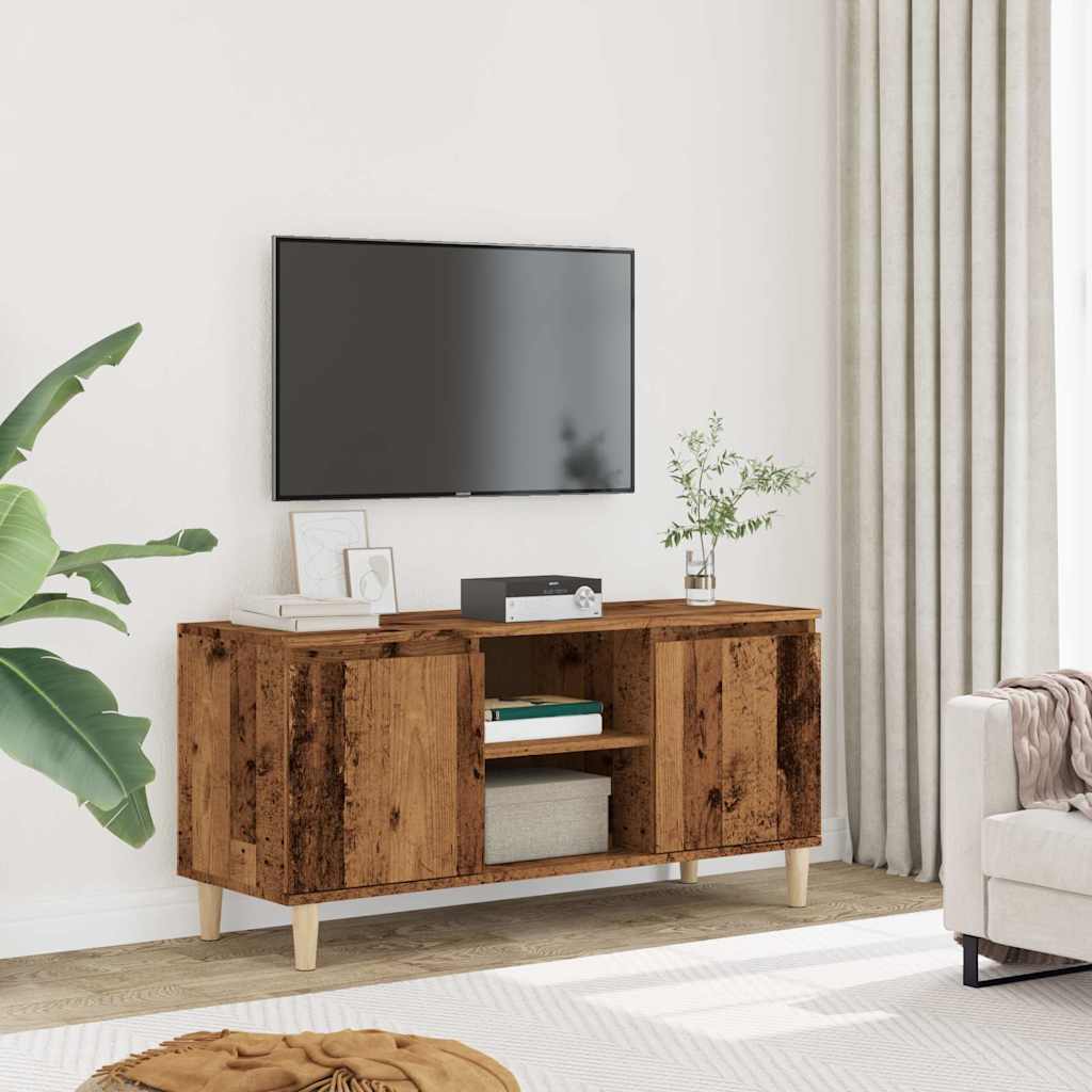 vidaXL Szafka pod TV, stare drewno, 102x35x50 cm