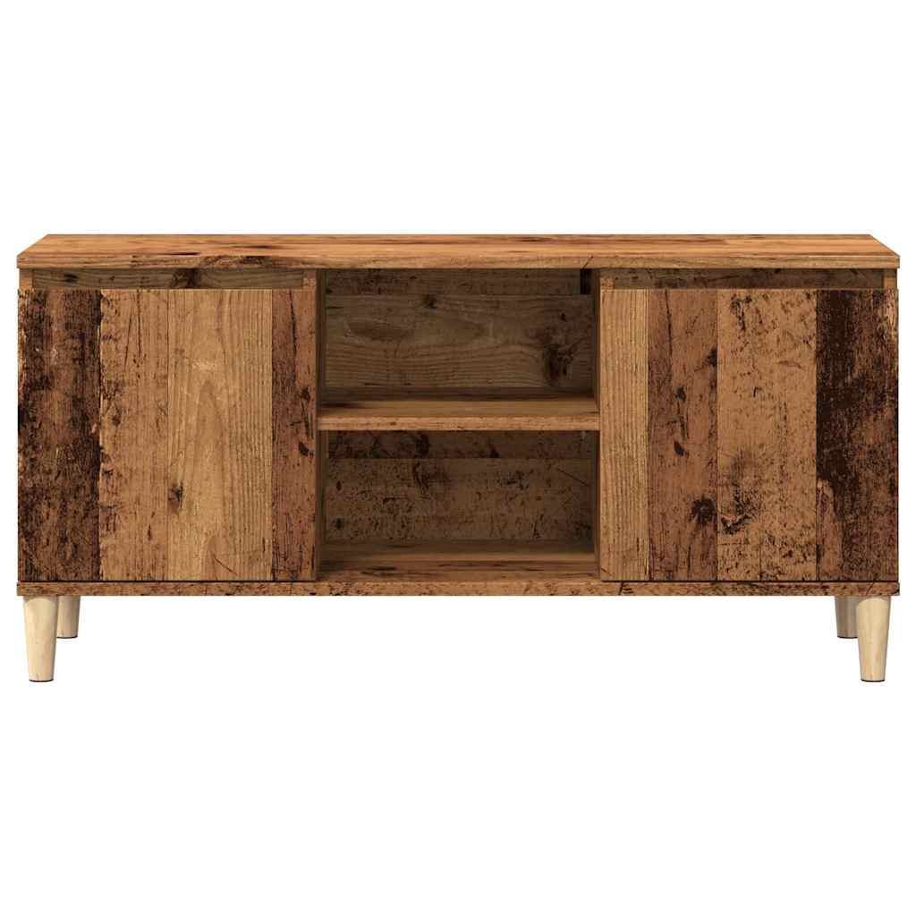 vidaXL Szafka pod TV, stare drewno, 102x35x50 cm