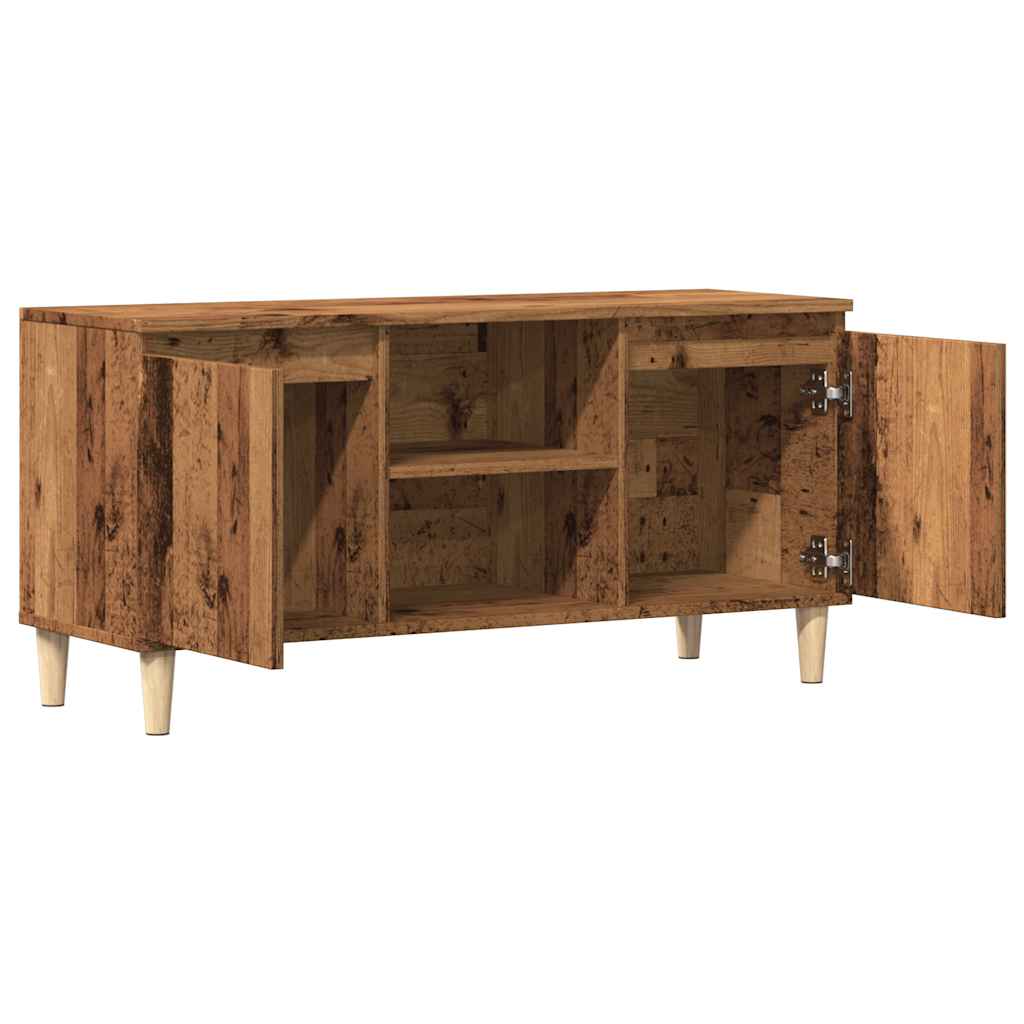 vidaXL Szafka pod TV, stare drewno, 102x35x50 cm