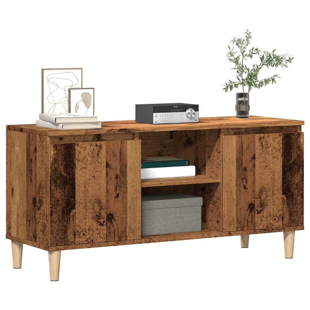 vidaXL Szafka pod TV, stare drewno, 102x35x50 cm