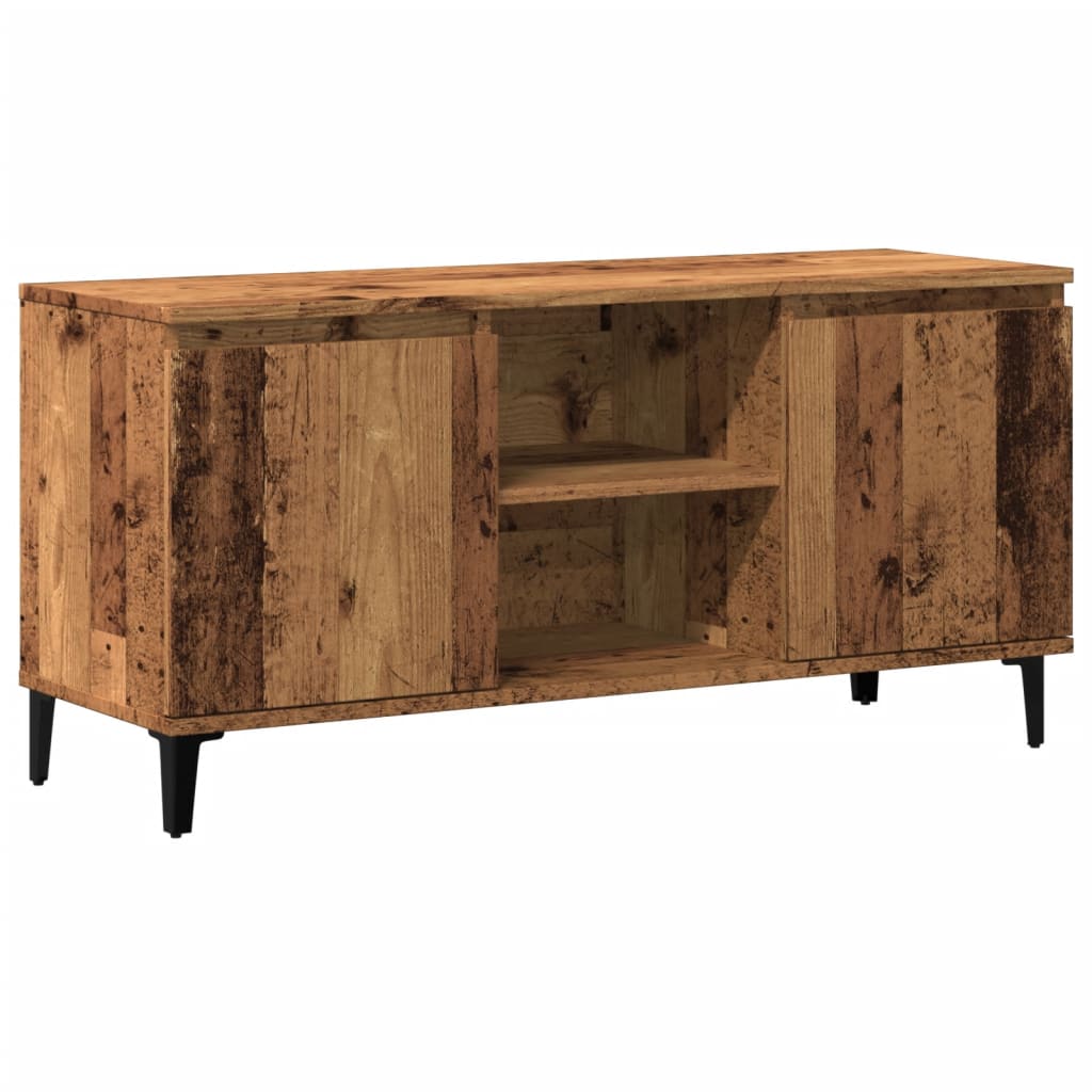 vidaXL Szafka pod TV, stare drewno, 102x35x50 cm