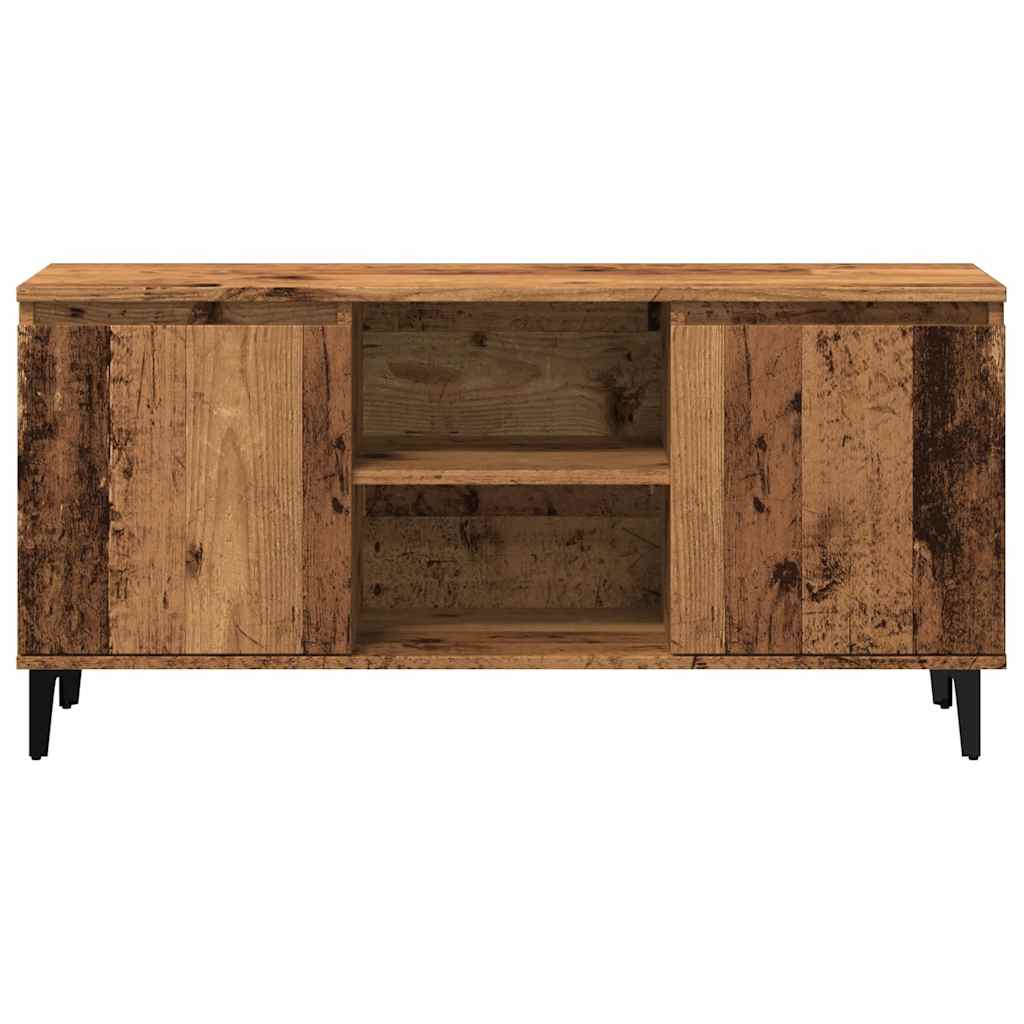 vidaXL Szafka pod TV, stare drewno, 102x35x50 cm